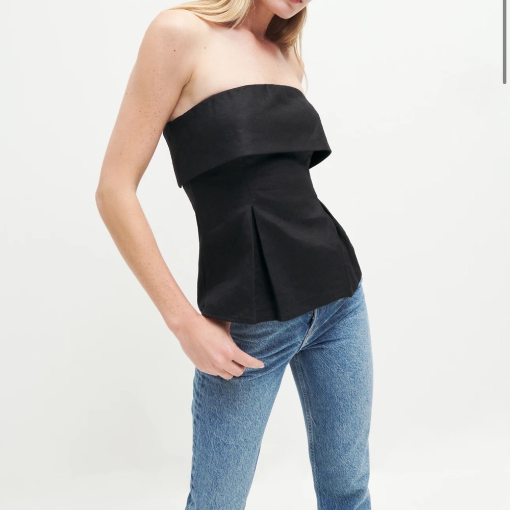 Reformation Daria Linen Top